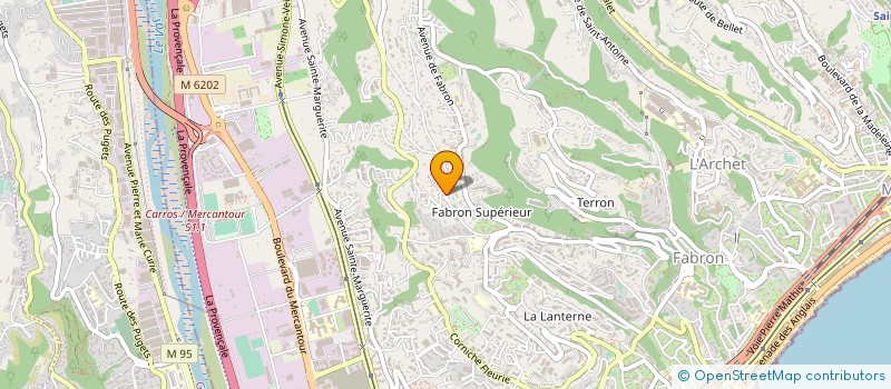 localisation de l'entreprise BACKSOFT à NICE
