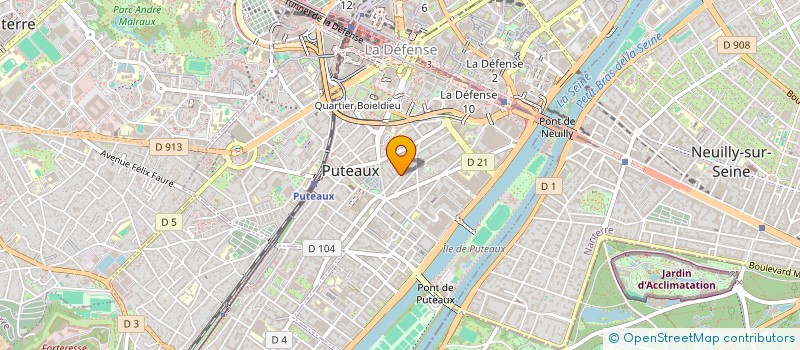localisation de l'entreprise BACKSTAGE à PUTEAUX