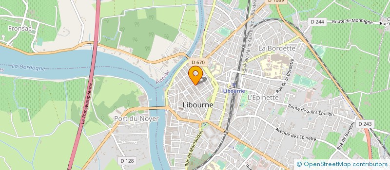 localisation de l'entreprise BACKSTAGE à LIBOURNE