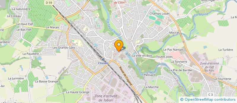 localisation de l'entreprise BACKSTAGE à CLISSON