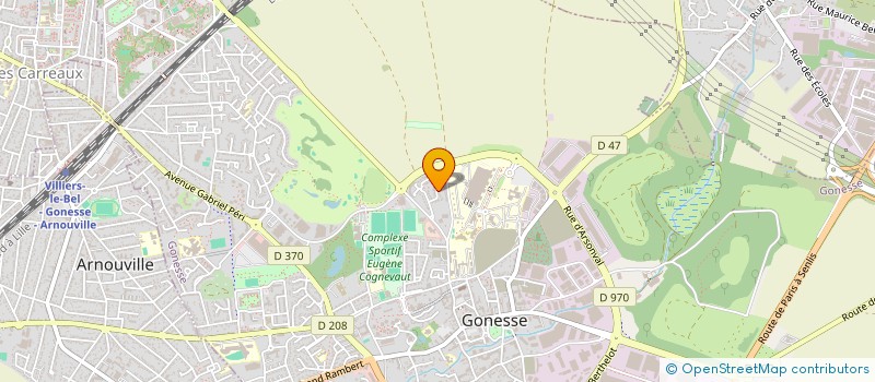 localisation de l'entreprise BACKSTAGE  GONESSE