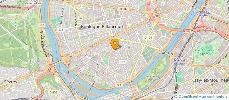 localisation de l'entreprise BACKSTAGE à BOULOGNE-BILLANCOURT