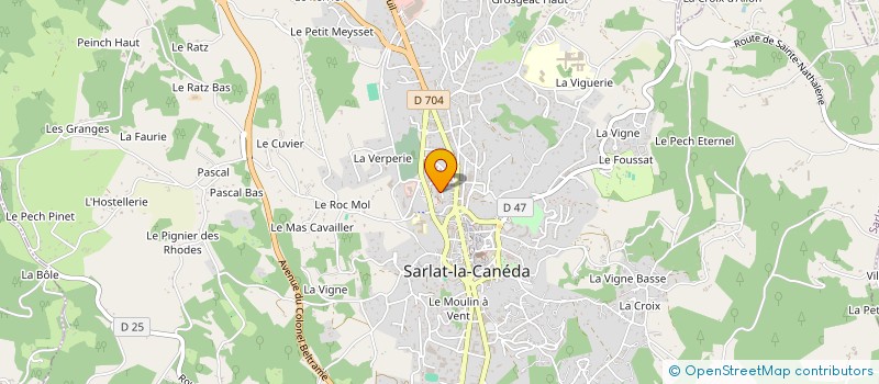 localisation de l'entreprise BACKSTAGE EVENEMENTIEL à SARLAT-LA-CANEDA