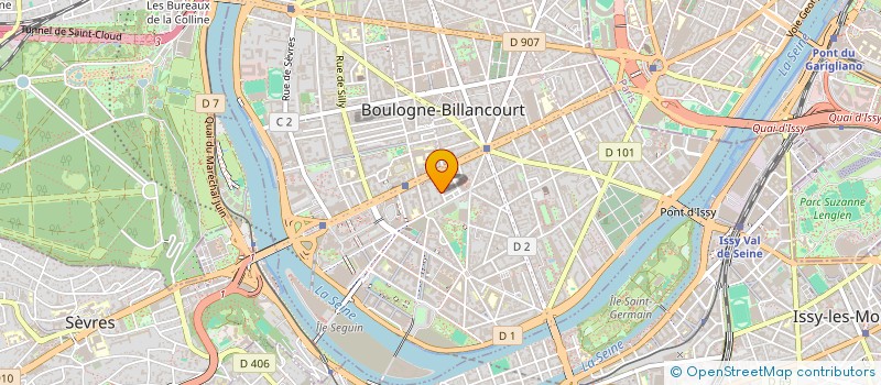 localisation de l'entreprise BACKSTAGE PRODUCTION à BOULOGNE-BILLANCOURT