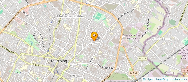 localisation de l'entreprise BACKSTAGE WOODS  TOURCOING