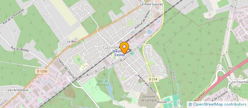 localisation de l'entreprise BACKSTAGES à CESTAS