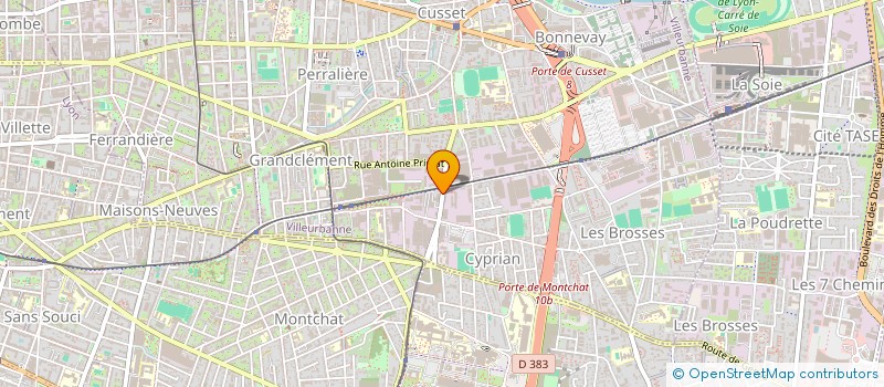 localisation de l'entreprise BACKSTORY MEDIA à VILLEURBANNE