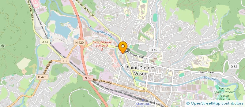 localisation de l'entreprise BACKTEE  SAINT-DIE-DES-VOSGES