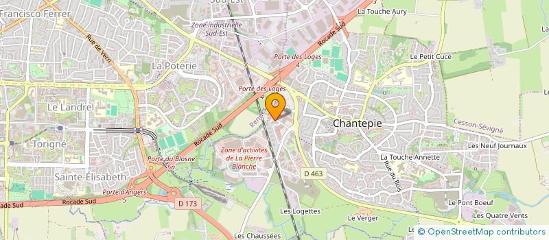 localisation de l'entreprise BACKTEE à CHANTEPIE