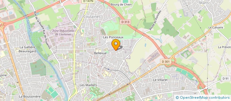 localisation de l'entreprise BACLE INVEST'IMMO à LE MANS