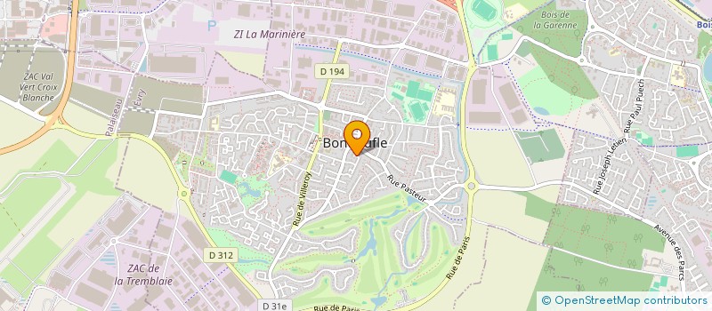localisation de l'entreprise BACLEM91 à BONDOUFLE