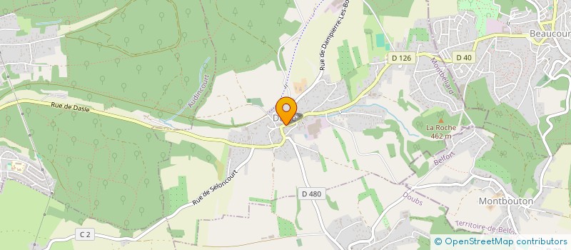 localisation de l'entreprise BACLEVAME  DASLE