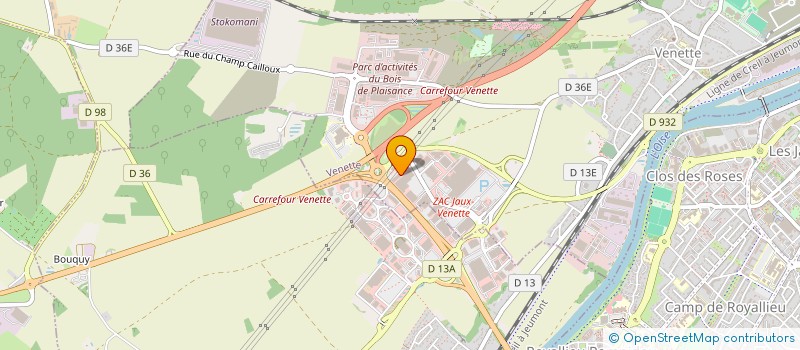 localisation de l'entreprise BACM CUISINES à VENETTE