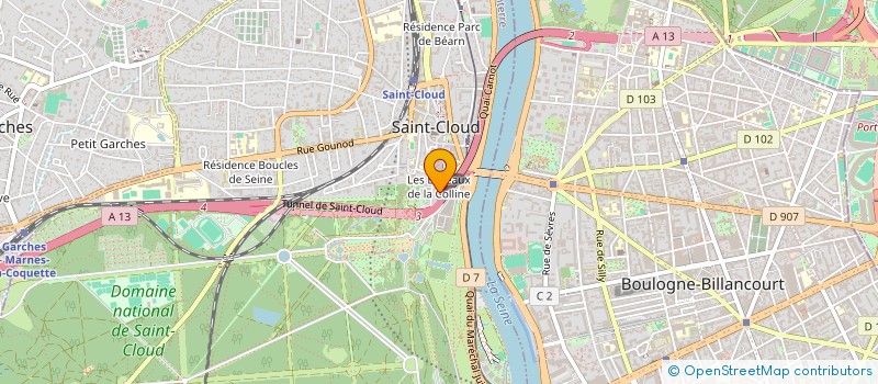 localisation de l'entreprise BACNET FRANCE à SAINT-CLOUD