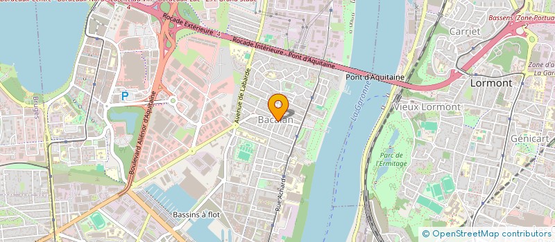 localisation de l'entreprise BACNORD DISTRIBUTION à BORDEAUX