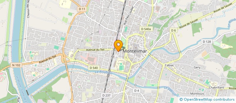 localisation de l'entreprise BACO à MONTELIMAR