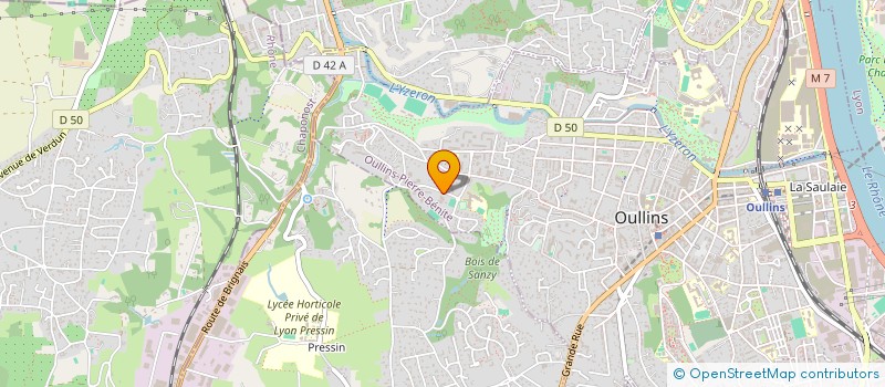 localisation de l'entreprise BACO BADMINTON  OULLINS-PIERRE-BENITE