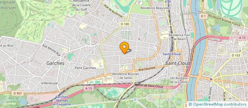 localisation de l'entreprise BACOAR à SAINT-CLOUD