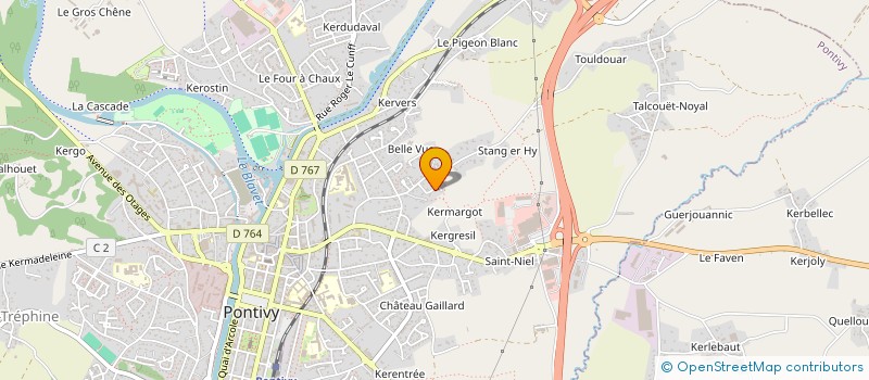 localisation de l'entreprise BACON MERCIER  PONTIVY