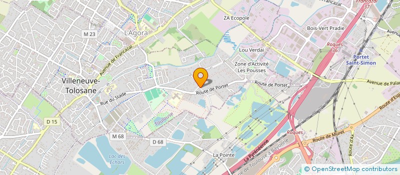 localisation de l'entreprise BACOP 31 à VILLENEUVE-TOLOSANE