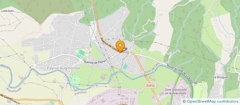 localisation de l'entreprise BACOU SPORT & COMM'  PAYRIN-AUGMONTEL