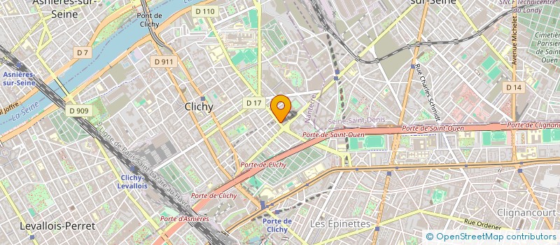 localisation de l'entreprise BACOUX LABS à CLICHY