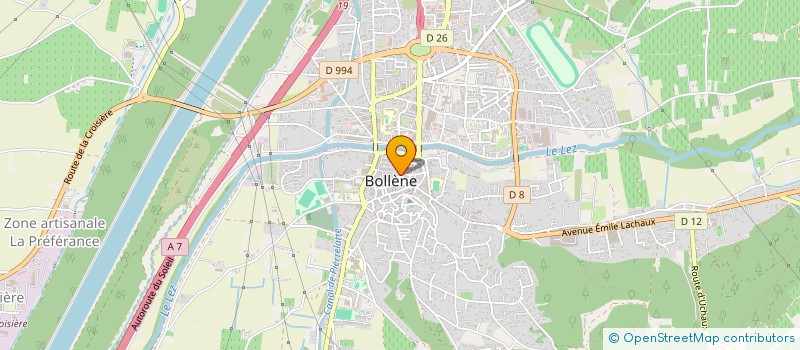 localisation de l'entreprise BACP  BOLLENE