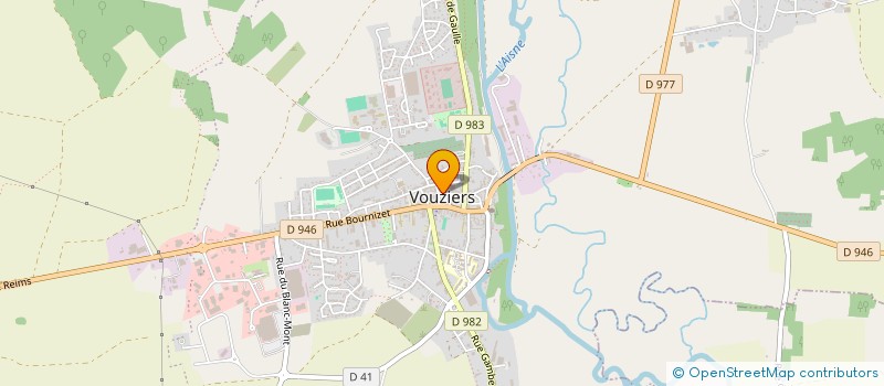 localisation de l'entreprise BACQUET à VOUZIERS