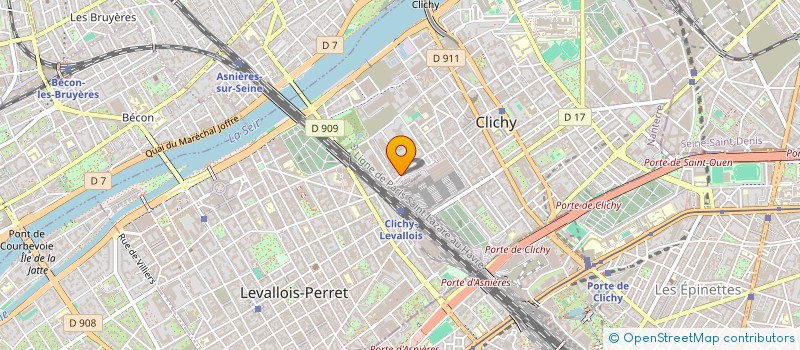 localisation de l'entreprise BACRY BOBULESCO SCIALOM à CLICHY
