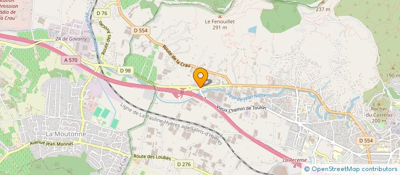 localisation de l'entreprise BACT  HYERES