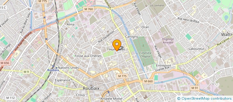 localisation de l'entreprise BACTA-PUR FRANCE  ROUBAIX