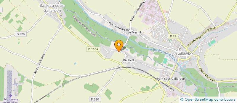 localisation de l'entreprise BACTEC à BAILLEAU-ARMENONVILLE