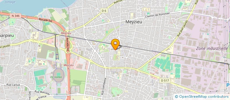 localisation de l'entreprise BACTEC à MEYZIEU