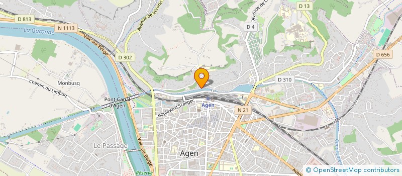 localisation de l'entreprise BACUS ENERGIE à AGEN