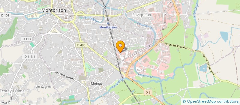 localisation de l'entreprise BAD  MONTBRISON