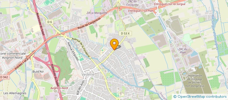 localisation de l'entreprise BAD A MORIERES à VEDENE