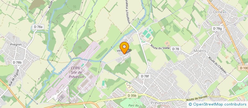 localisation de l'entreprise BAD DIGITAL GROUPE  PREVESSIN-MOENS