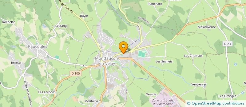 localisation de l'entreprise BAD IN MONTFAUCON - BIM  MONTFAUCON-EN-VELAY