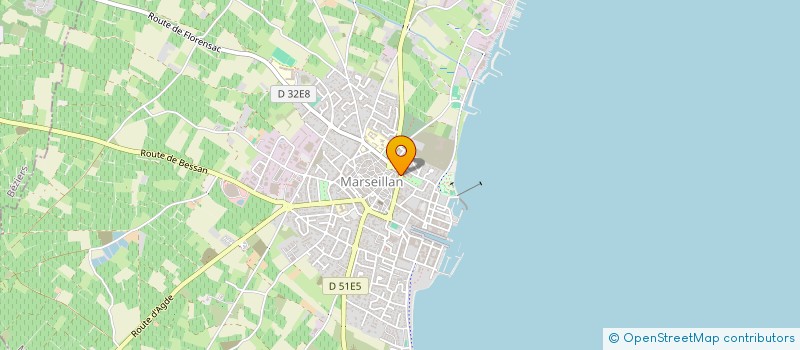 localisation de l'entreprise BAD'OC NAUTIQUE à MARSEILLAN