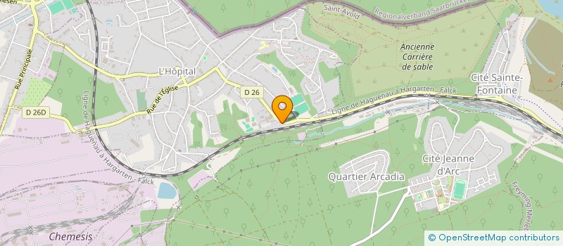 localisation de l'entreprise BAD RIVER POKER CLUB  L'HOPITAL