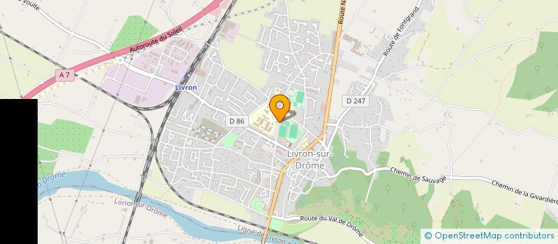 localisation de l'entreprise BAD' TEAM LIVRON  LIVRON-SUR-DROME
