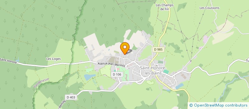localisation de l'entreprise BAD TEAM ST-HO à SAINT-HONORE-LES-BAINS