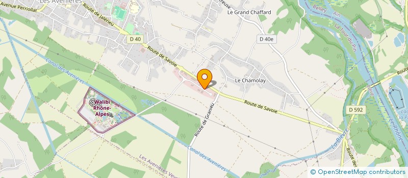 localisation de l'entreprise BAD WOLF - EFL  LES AVENIERES VEYRINS-THUELLIN