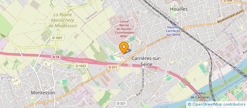 localisation de l'entreprise BADA HOLDING  CARRIERES-SUR-SEINE