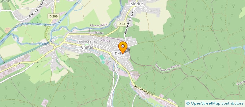 localisation de l'entreprise BADAIRE  FESCHES-LE-CHATEL