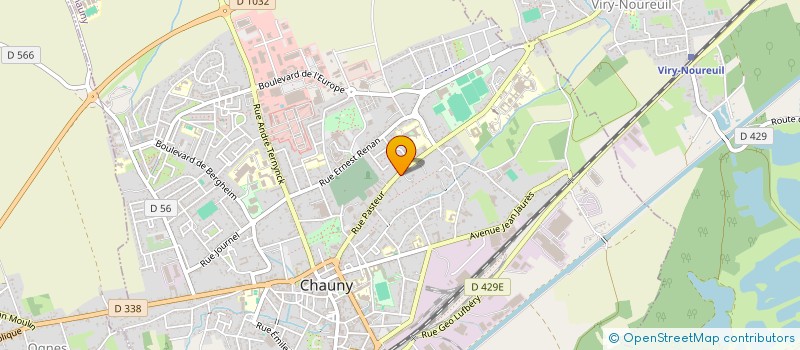 localisation de l'entreprise BADAMARD  CHAUNY