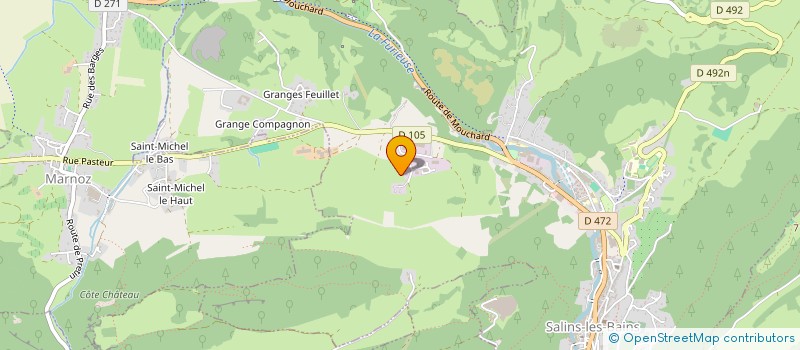 localisation de l'entreprise BADAS TAXI  SALINS LES BAINS