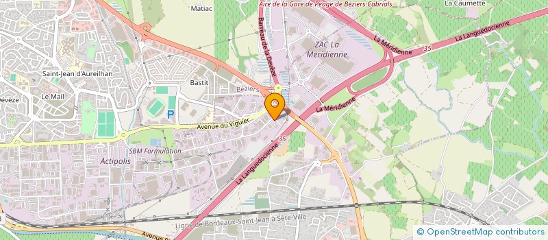 localisation de l'entreprise BADASS  VILLENEUVE-LES-BEZIERS