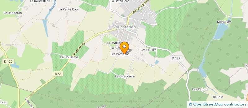 localisation de l'entreprise BADAUBANCE  BRISSAC LOIRE AUBANCE
