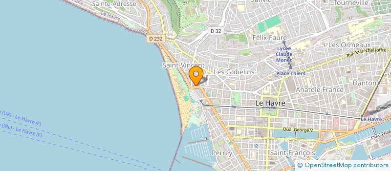 localisation de l'entreprise BADAUE OUEST  LE HAVRE